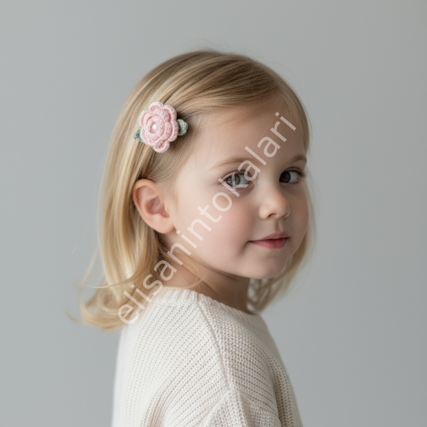 HANDMADE ROSE HAIR CLIP