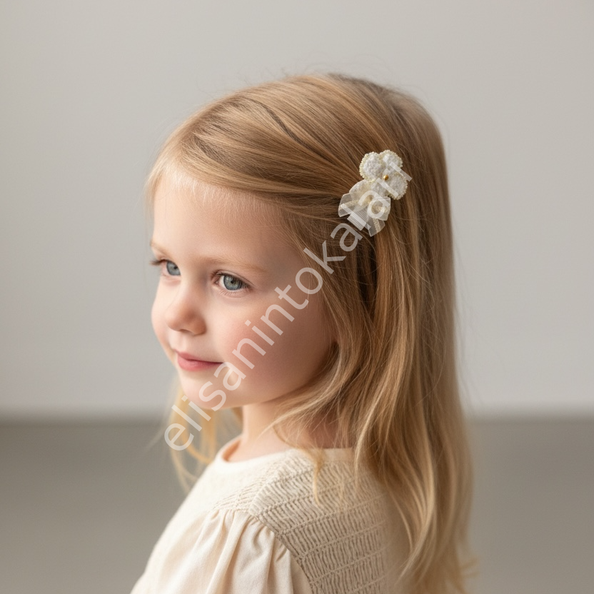 HANDMADE VINTAGE BOW HAIR CLIP