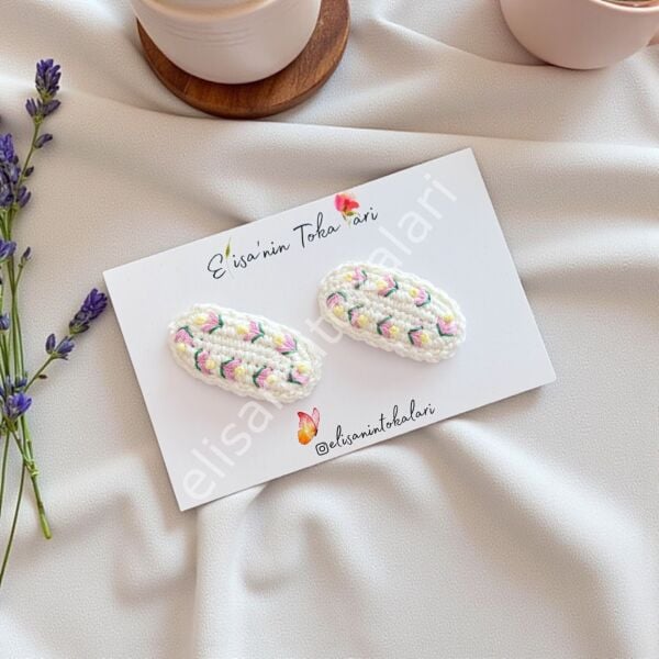 FLORAL EMBRİODERY HAİRPİN