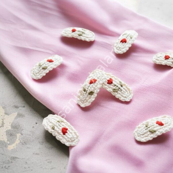 TULİP EMBRİODERY HAIR PIN