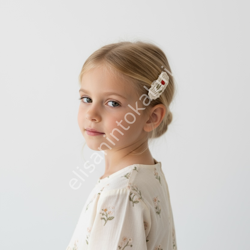 TULİP EMBRİODERY HAIR PIN