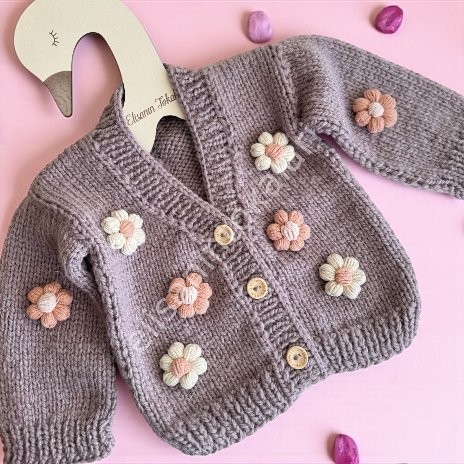 LAVENDER DAISY KİDS CARDİGAN 3 YEARS 4 PCS