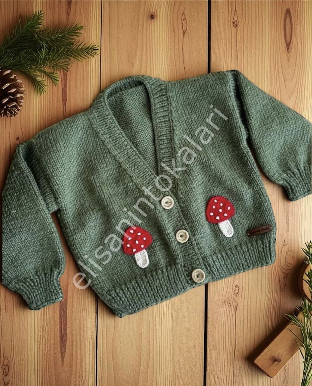 RED MUSHROOM KİDS CARDİGAN 1 YEARS 4 PCS