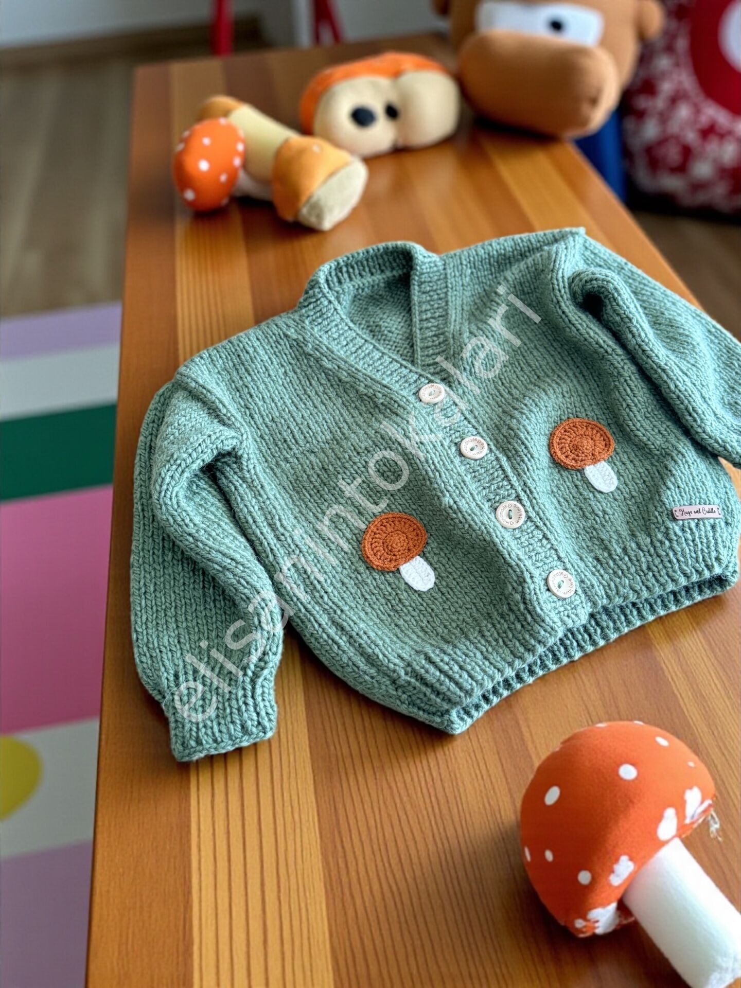 MUSHROOM KİDS CARDİGAN 4 YEARS 3 PCS