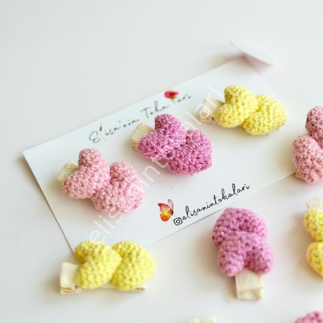 MİNİ HEART HAİRPİN 10 PCS PİNK