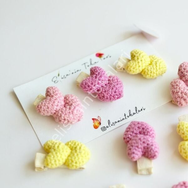 MİNİ HEART HAİRPİN 10 PCS LİLAC