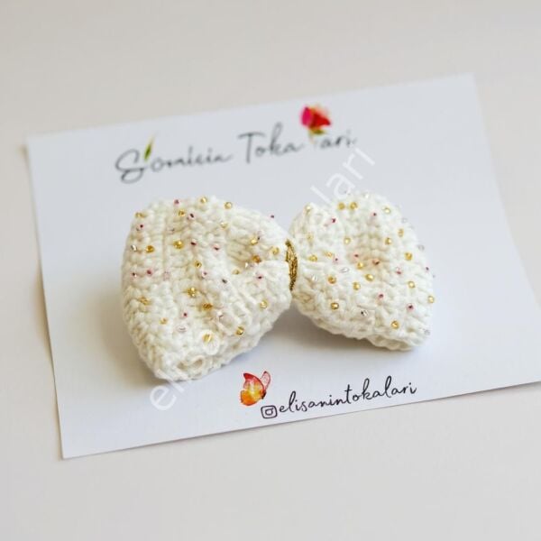 BOW HAIR CLİP & ELASTİC  10 PCS ELASTİC