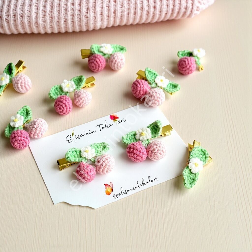 CHERRY HAİR CLIP 10 PCS