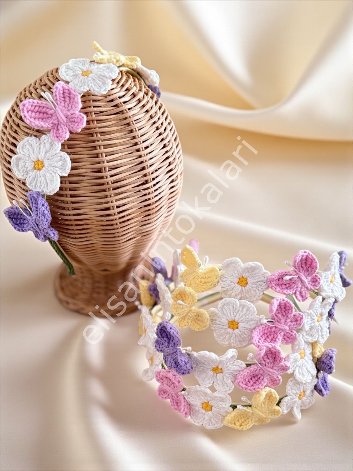 DAISY BUTTERFLY HAIR BAND 5 PCS