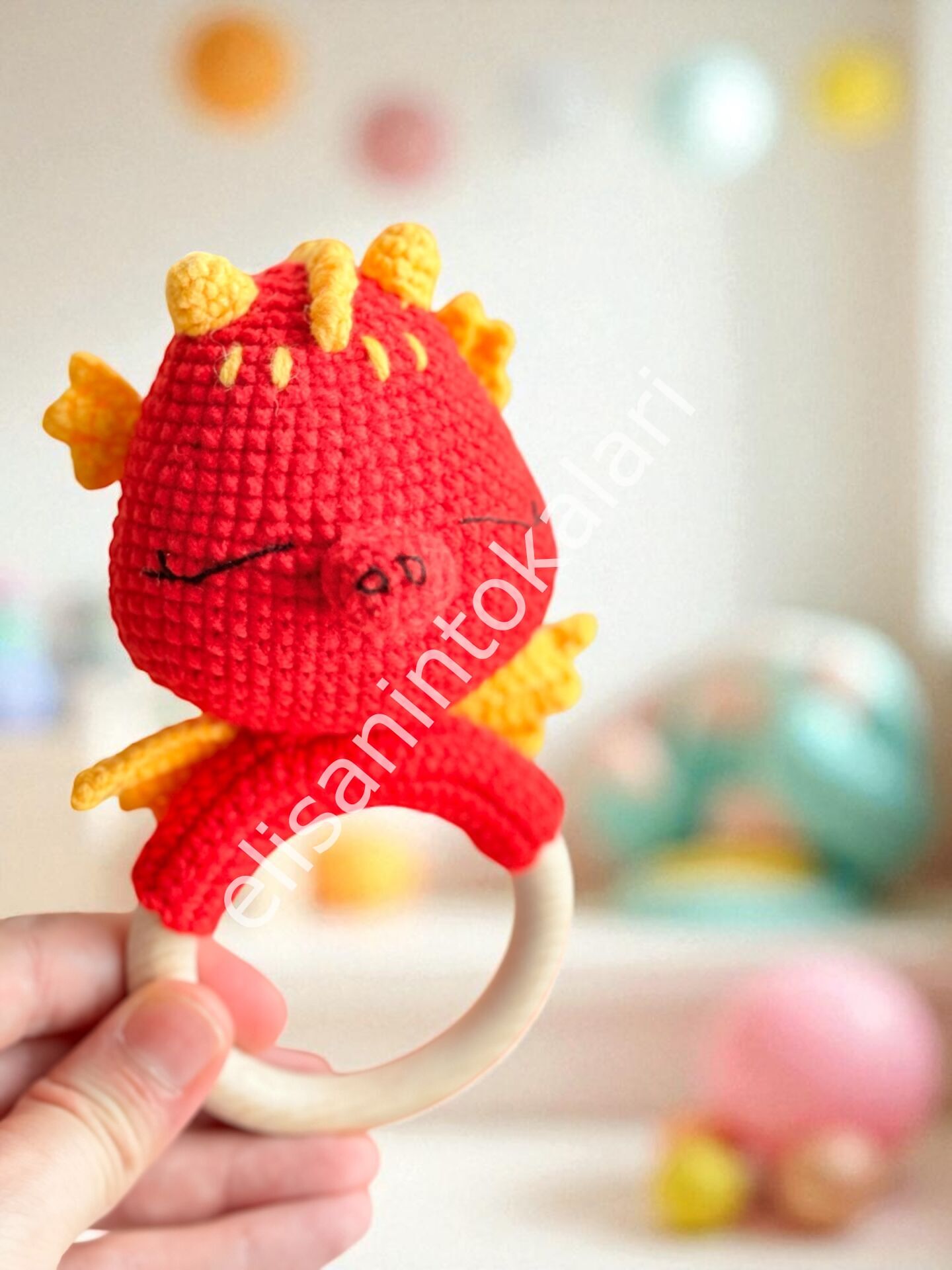 DRAGON BABY RATTLE