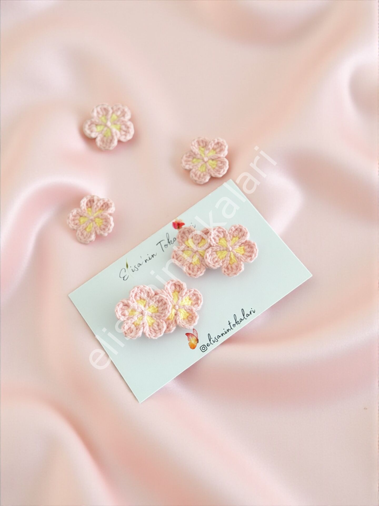 CROCHET SOFT DAİSY HAIR CLIP