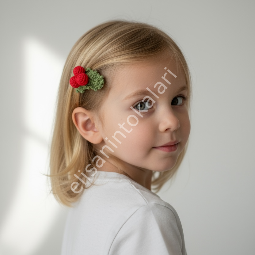 CROCHET CHRİSTMAS KOKINA  HAIRPIN