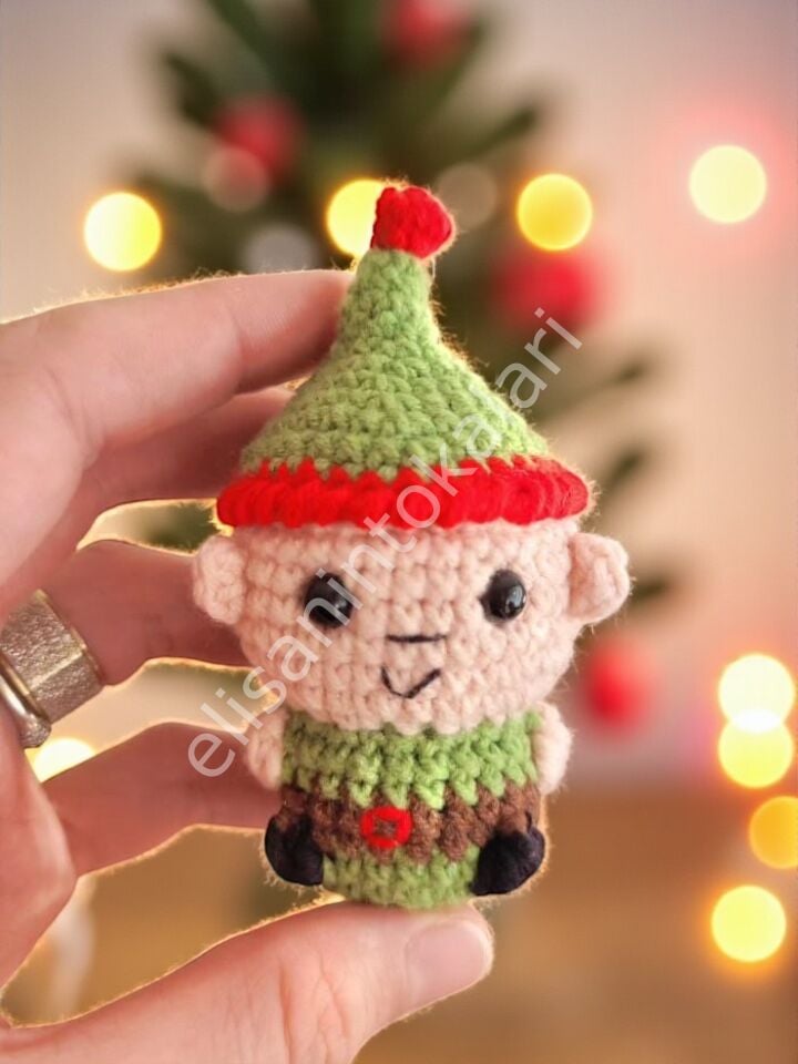 CROCHET CHRİSTMAS ELF ORNAMENT
