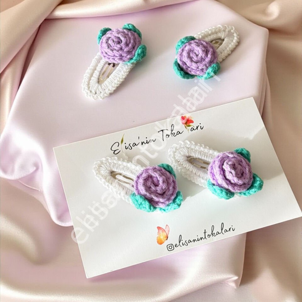 HANDMADE CROCHET FLOWER SNAP HAIR CLIP – WHOLESALE BABY & KIDS HAIR ACCESSORY
