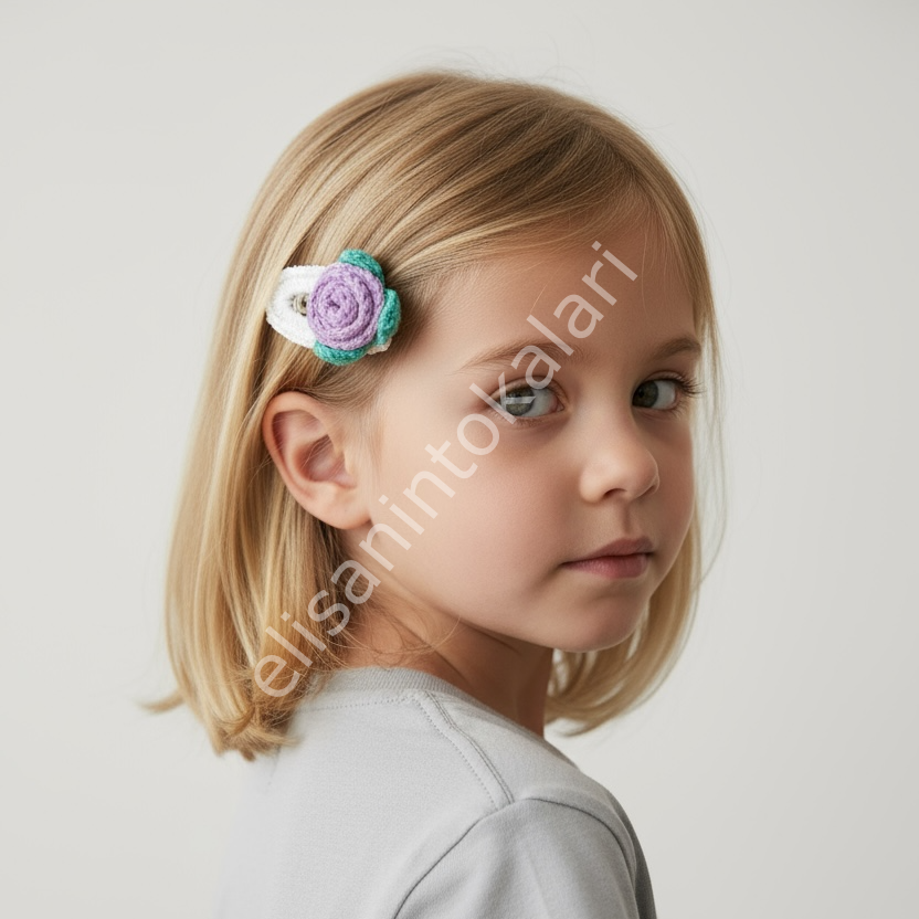 HANDMADE CROCHET FLOWER SNAP HAIR CLIP – WHOLESALE BABY & KIDS HAIR ACCESSORY