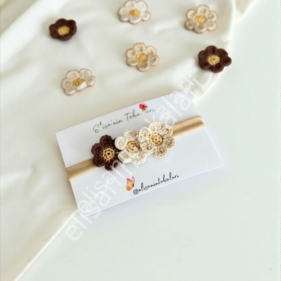 CROCHET FLOWER BABY HEADBAND